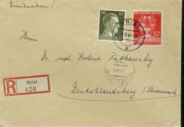 Briefumschlag mit Briefmarken Deutsches Reich 1942