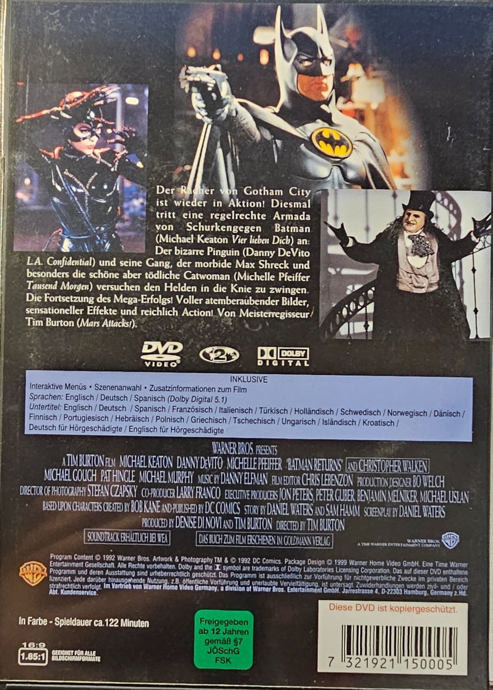 Alle DVDs: Batmans Rückkehr – Gebraucht aus Wahlen b. Laufen von Cg10 1