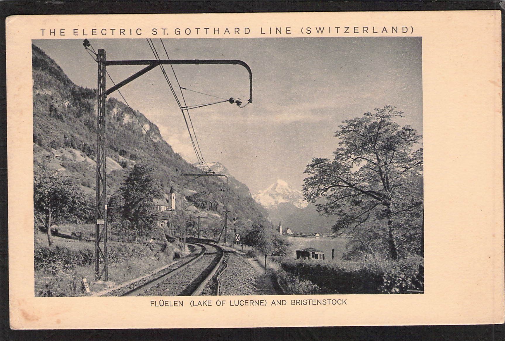 Ansichtskarten: Bahn Gotthardlinie , Flüelen Uri – Gebraucht aus Reichenburg von Pipo-67