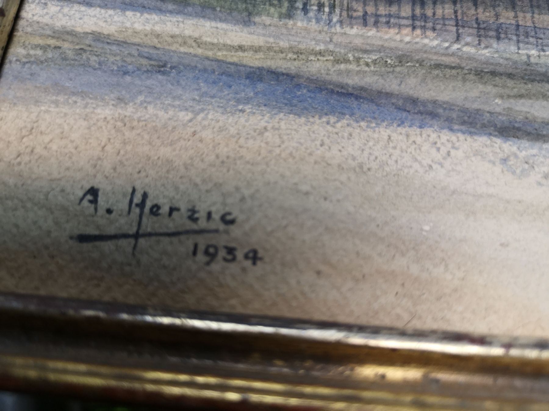 Dipinti: Signe HERZIC ET DATÉ 1934 – Usato da Genève venduto da Qanil77 2