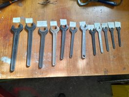 Einmaul Schlüssel gr.13,14,17,18,19,21,22,24,27,28,30,32