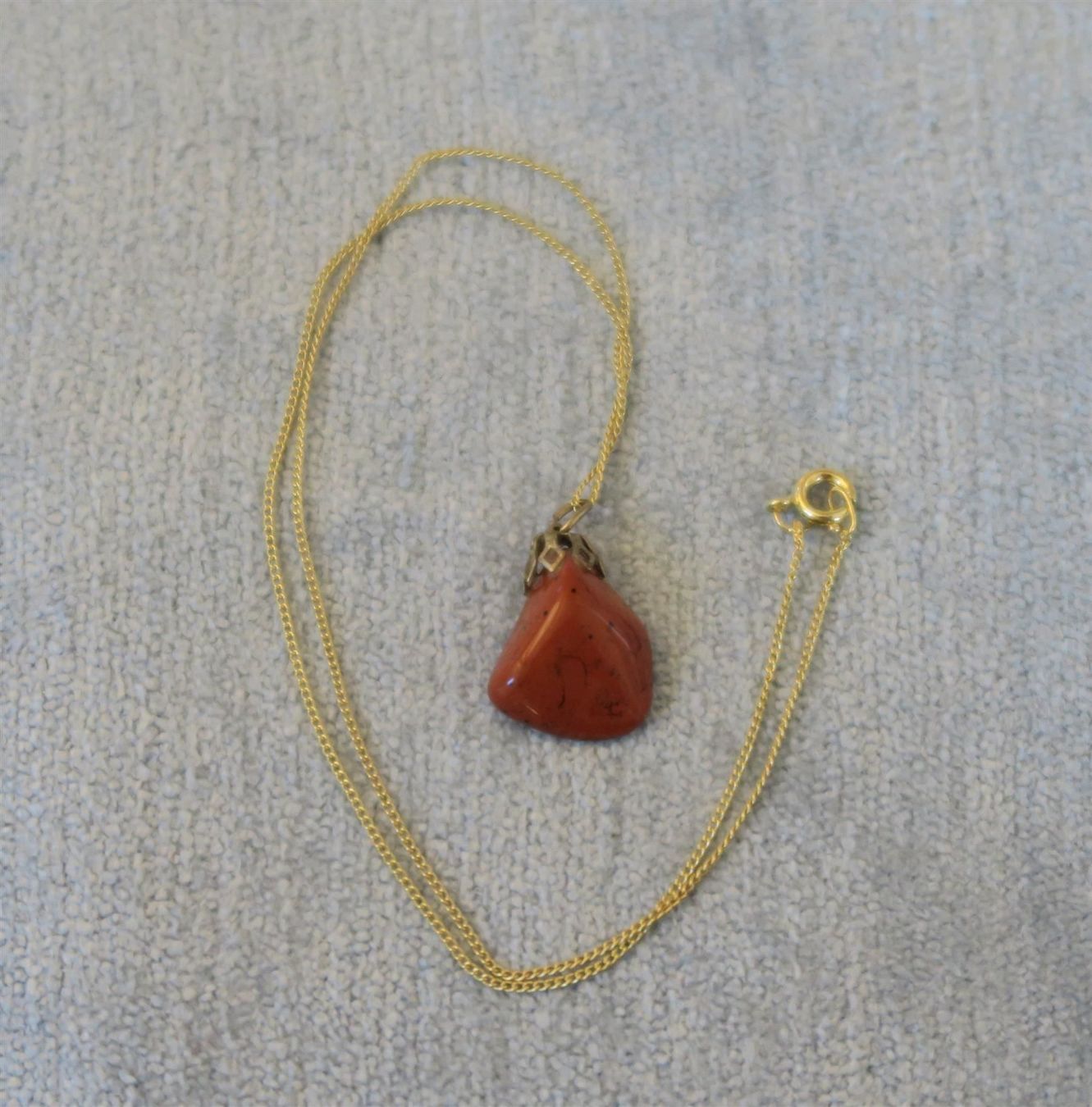 Catenine: Kette, Anhänger Jaspis – Nuovo (secondo la descrizione) da Brittnau venduto da marlenestone 1