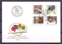 CH FDC Pro Patria Satz 1986