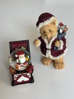 Deko-Set: Teddybär und Schneekugel (Spieluhr)