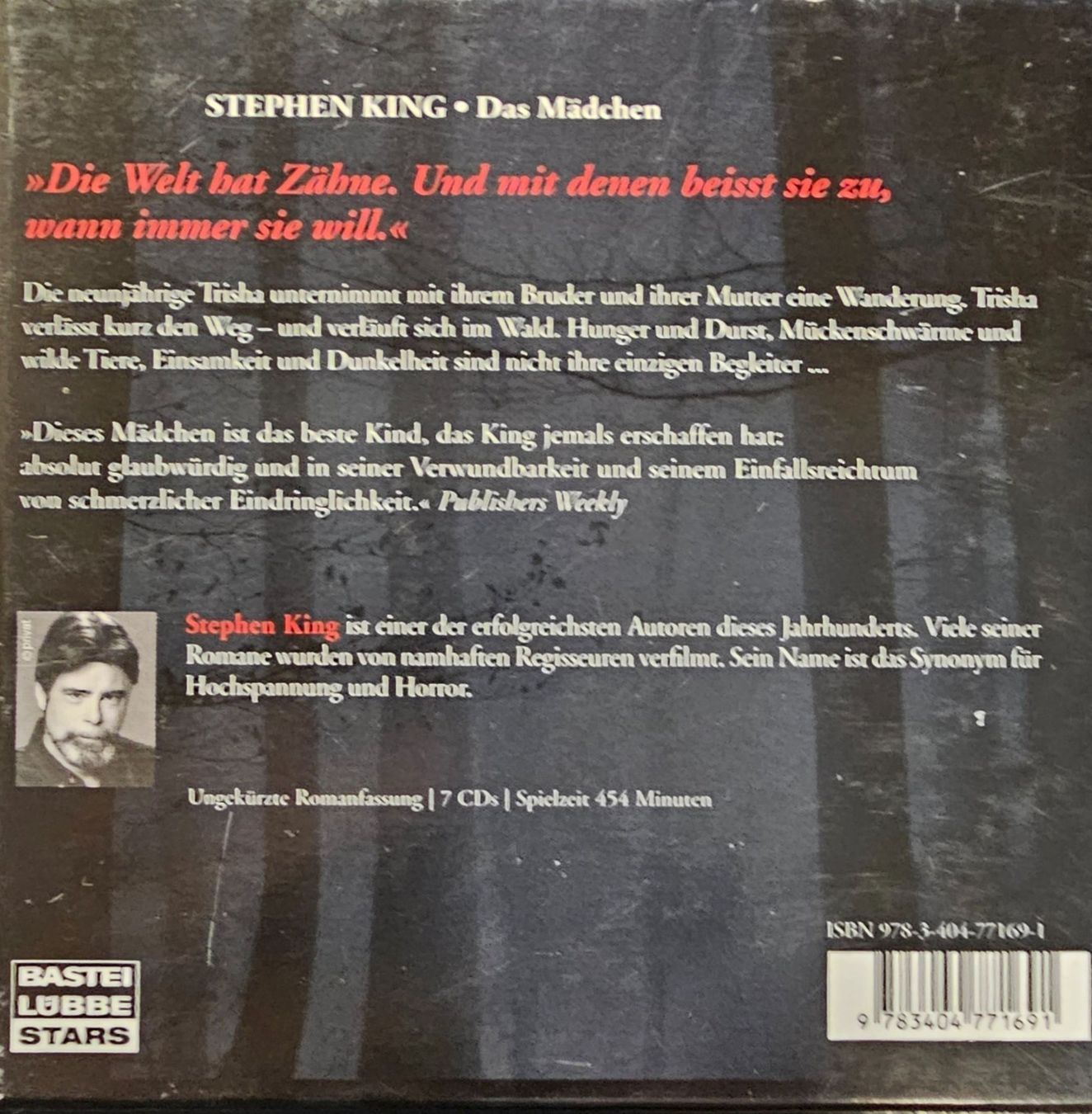 Livres audio: Stephen King - Das Mädchen (7 CD Box) – D'occasion à Wahlen b. Laufen par Cg10 1