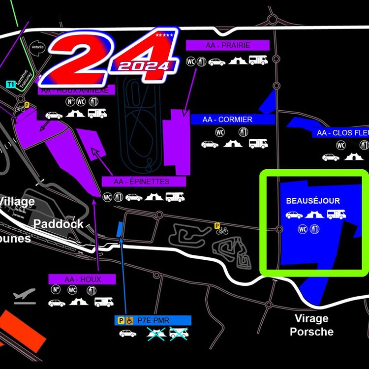 24h Le Mans 2024 Wohnmobil Stellplatz und 2 Eintritte Kaufen