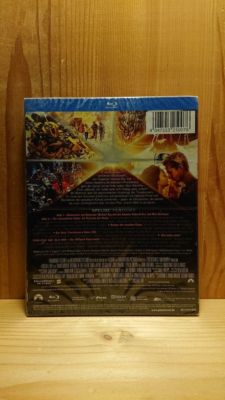 Alle DVDs: TRANSFORMERS die Rache Special Edition Blu-Ray – Neu und originalverpackt aus Wilderswil von Exebub 1