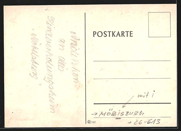 Cartoline postali: Handgemalt: Möbisburg, Kindererholungsh – Usato da Berlin venduto da bartko-reher 1