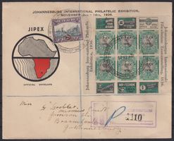 Brief 1936 JIPEX Johannesburg