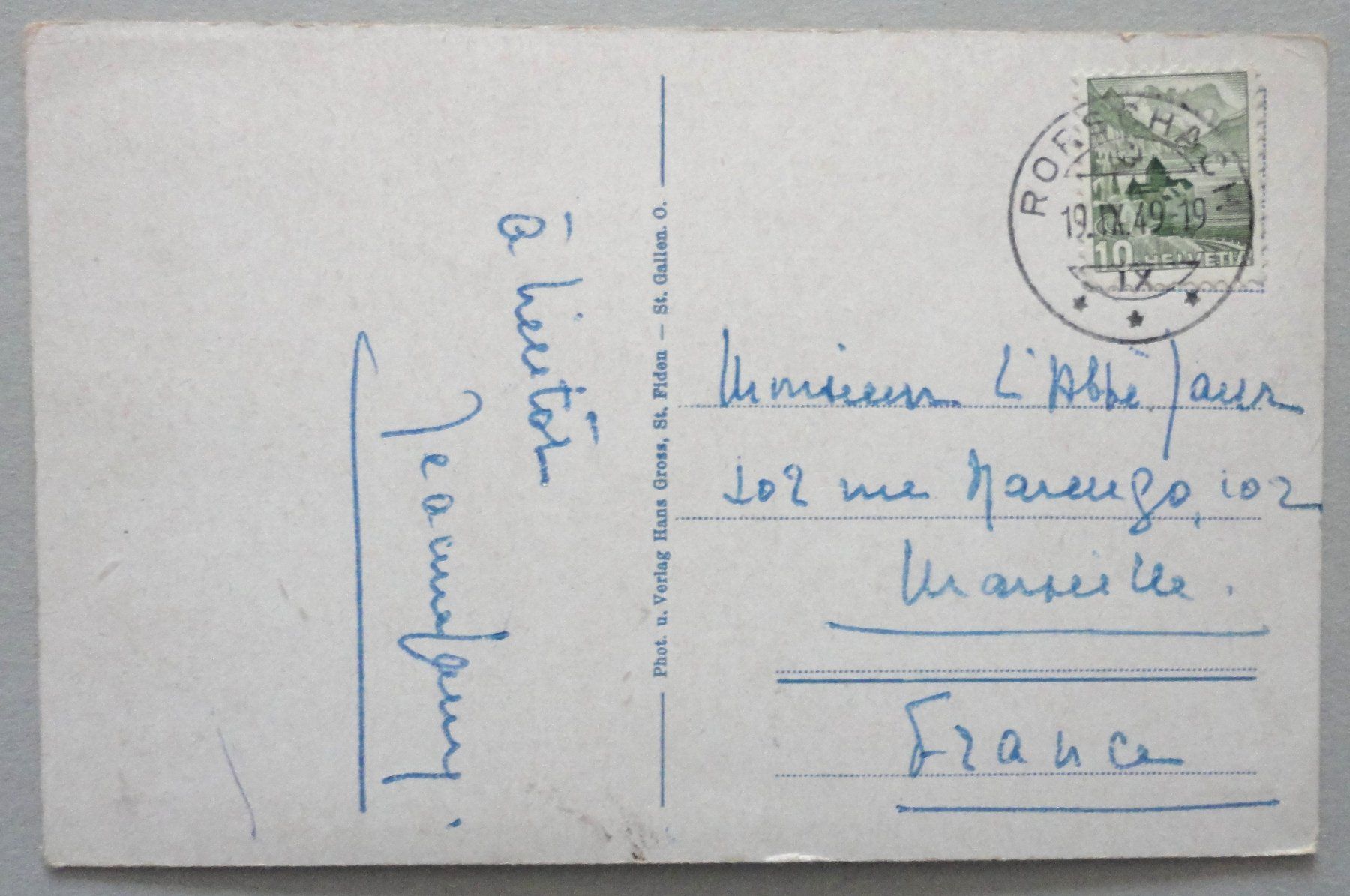 Cartoline postali: St. Gallen - Klosterkirche – Usato da Fétigny venduto da Billy2miny 1