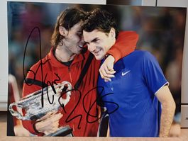 FEDAL Roger Federer & Rafa Nadal in Person Autogramm!