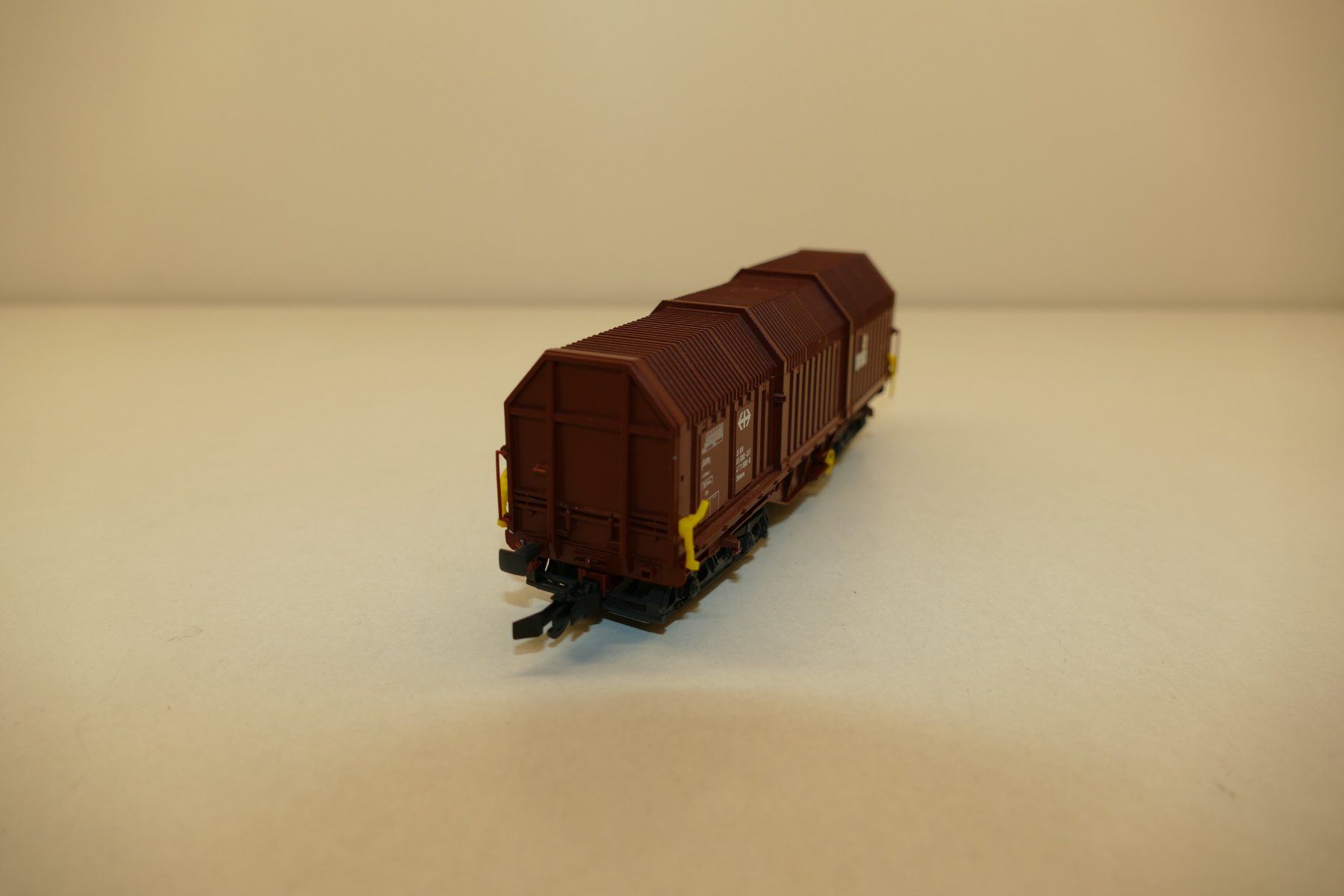 Roco Modellini di ferrovie: Roco H0: SBB Teleskophaubenwagen Typ Shimms – Usato da Niederhasli venduto da rail-duerst 3