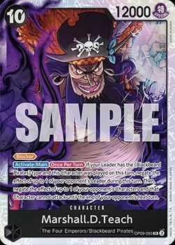 Bandai Sammelbilder & Trading cards: Marshall.D.Teach (OP09-093) – Gebraucht aus Zürich von ene_ymy9