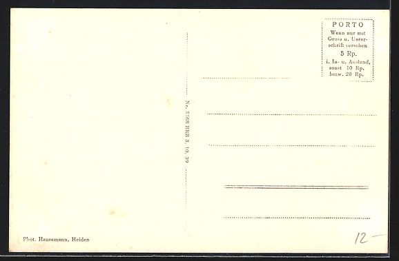 Cartoline postali: Heiden, Teilansicht mit Blick zur Kirche – Usato da Berlin venduto da bartko-reher 1