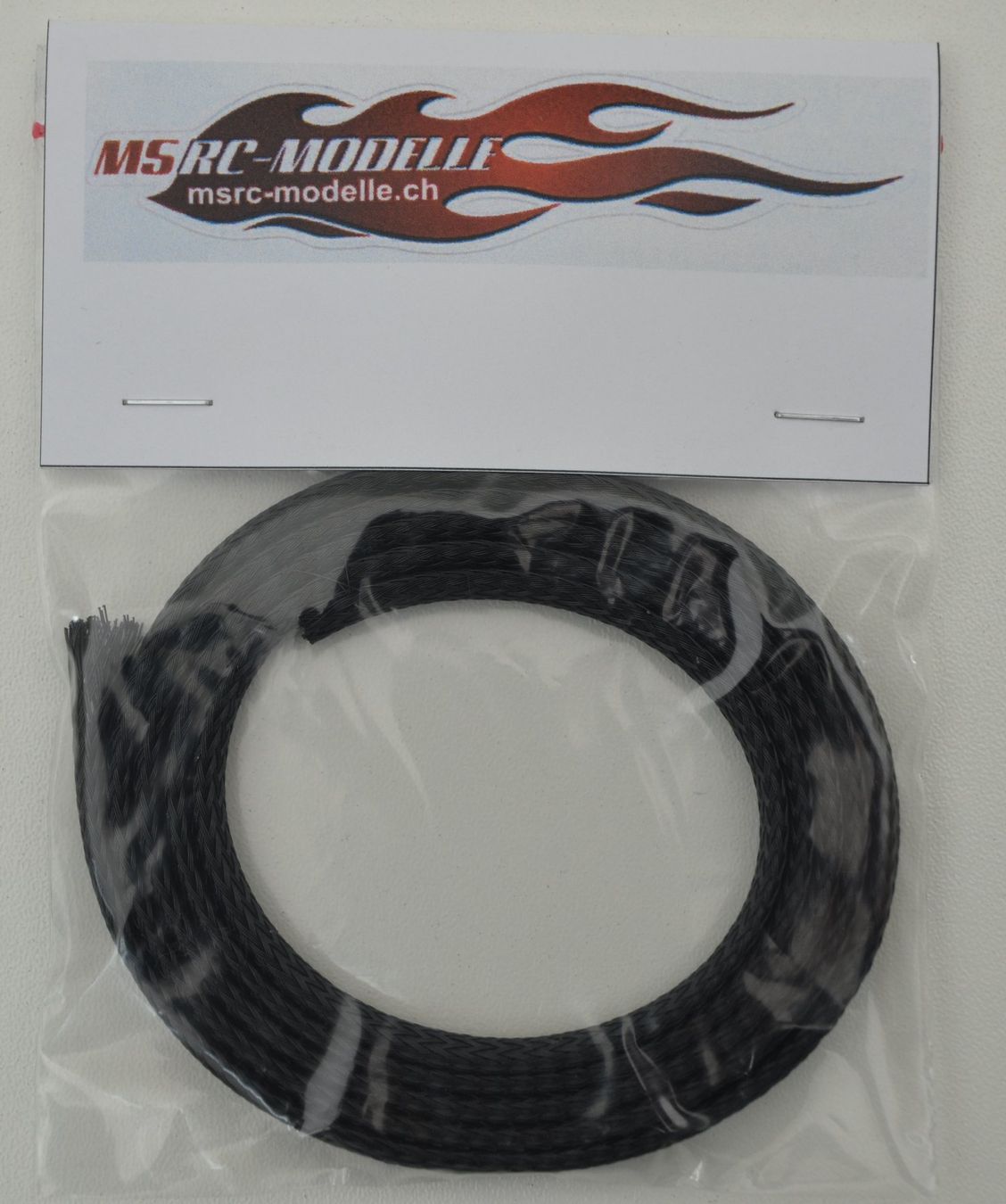 Modellismo RC: Geflechtschlauch 5-10mm 1Meter Schwarz – Nuovo e nell'imballaggio originale da Rüti venduto da MSRCModelle