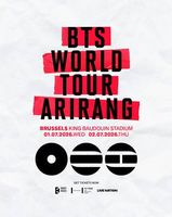 BTS Brüssel 02.07, 1 Sitzplatz Ticket Bloc R Reihe 1 Platz 2