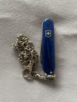 Victorinox Sackmesser blau transparent mit Kette!