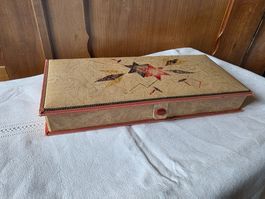Vintage Nähzeug Schachtel Box Aufbewahrungskiste Karton
