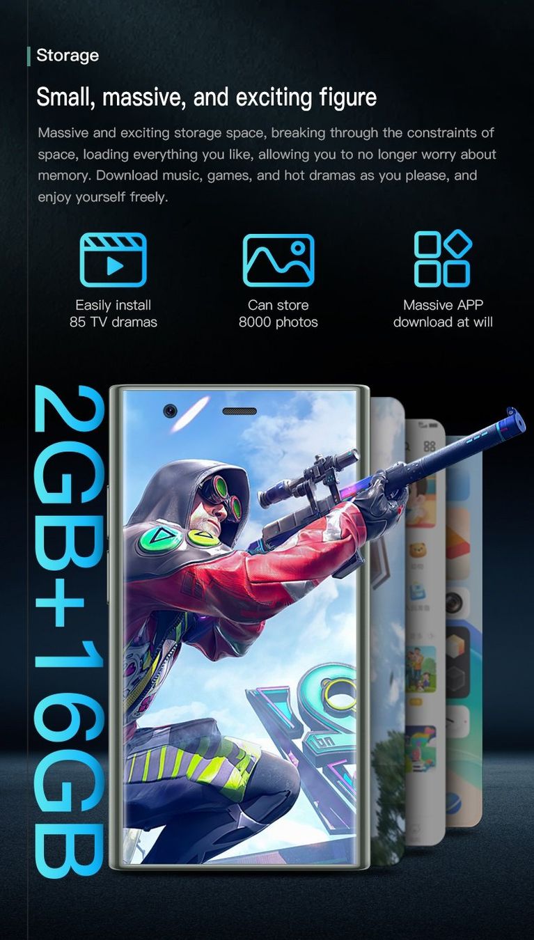 Handys / Smartphones: Mini-Smartphone 16GB HD-Kamera Dual-Sim – Neu und originalverpackt aus Gurmels von Swisspod 1