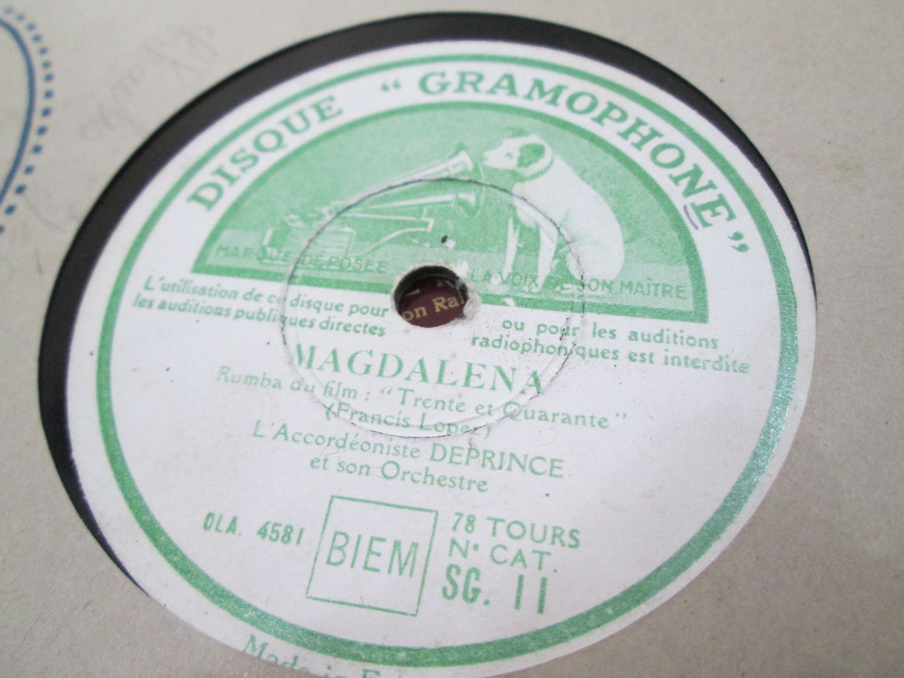 Vinyles: DISQUES 78 TOURS – D'occasion à Lausanne par Leag 4
