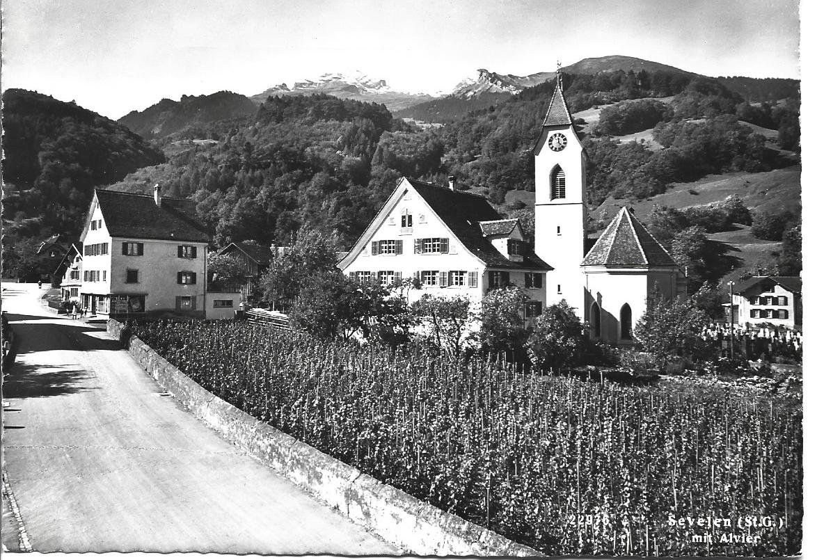 Cartoline postali: AK Sevelen SG  Reben – Usato da Appenzell venduto da mai25