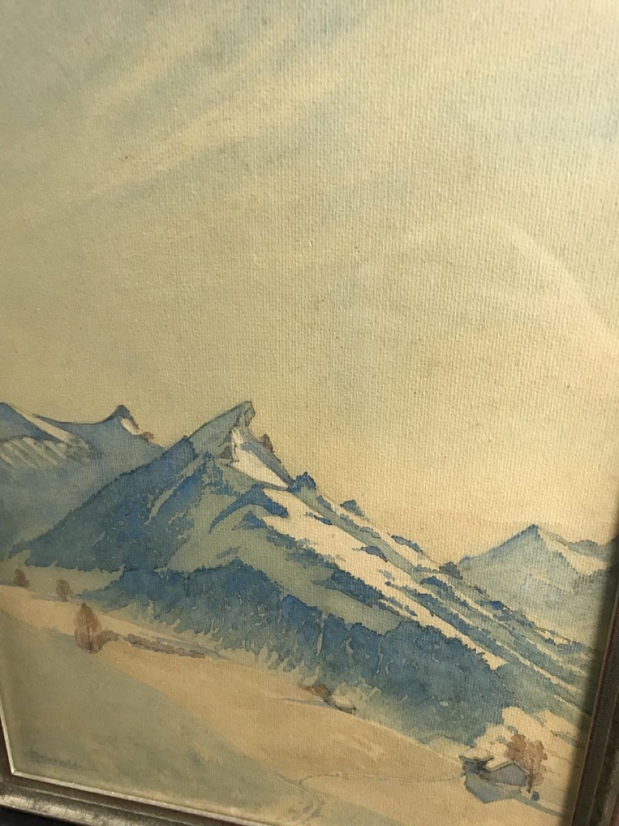 Dipinti: GRÜNEWALD AQUARELL – Usato da Wolfhalden venduto da SecondAntique 1