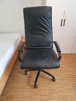 Bürostuhl Leder schwarz, sehr bequem, höhenverstellbar, top!