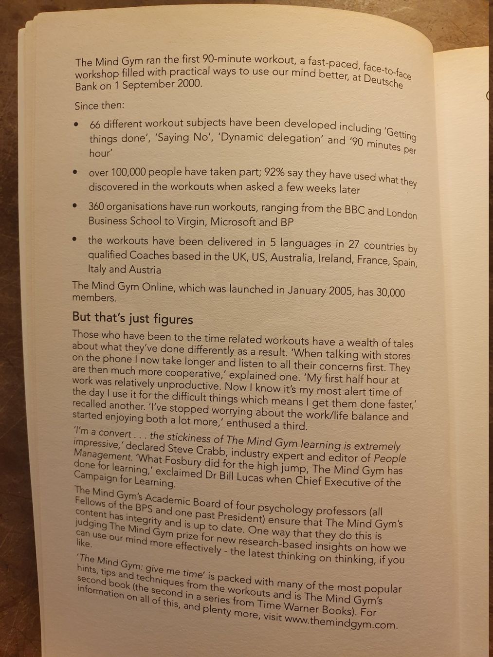 Libri: The Mindgym - Give Me Time – Usato da Zürich venduto da loosebone 2