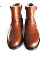 Winterschuhe (Stiefel) Herren Grösse 44, Leder, mittelbraun