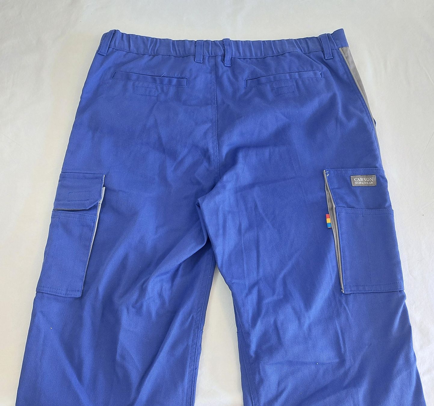 Pantaloni: Carson Arbeitshose Fair Workwear blau / grau mit Metertasche – Nuovo (secondo la descrizione) da Bergdietikon venduto da Zozo 4