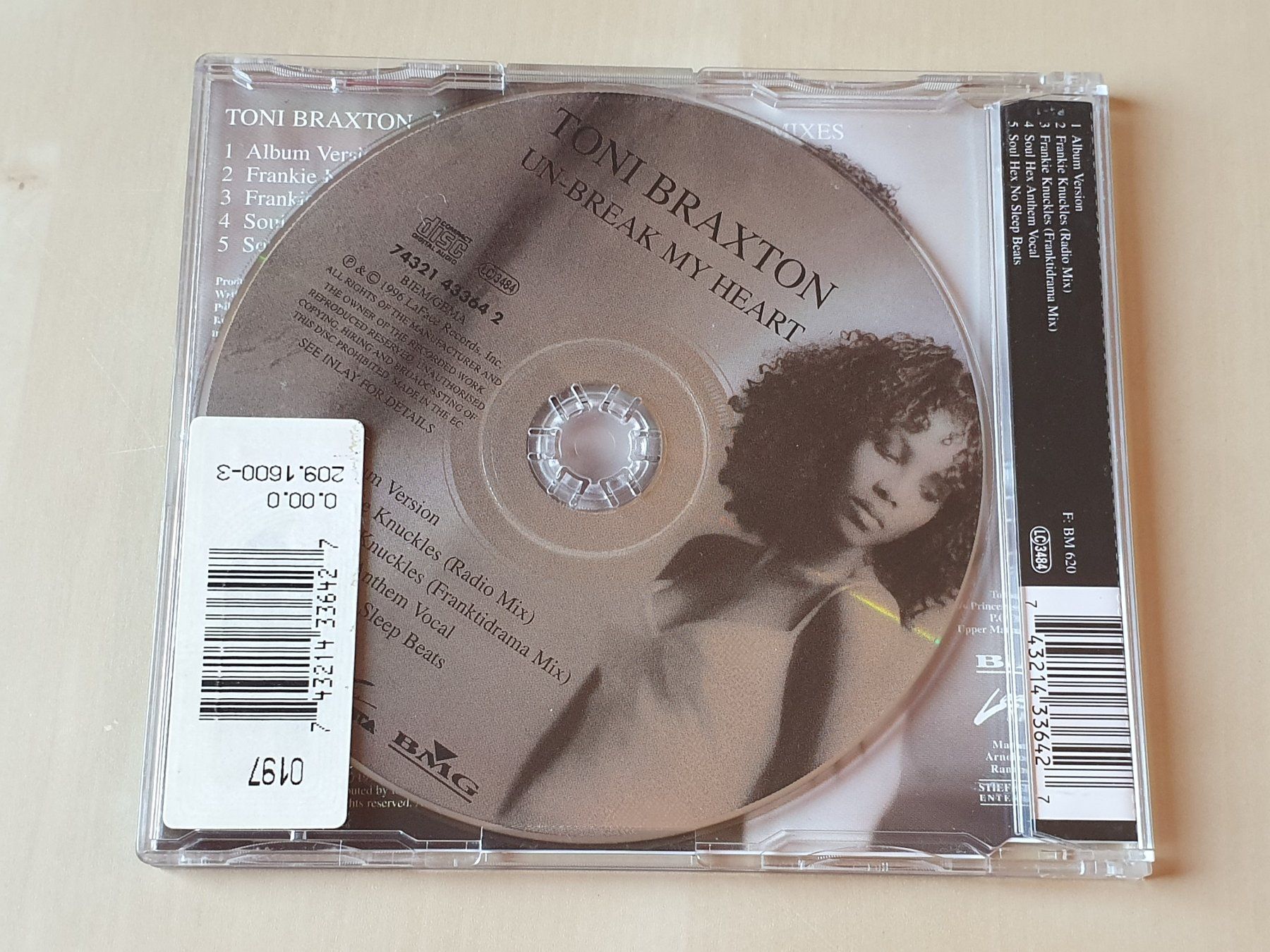 CDs: Toni Braxton un-break my heart – D'occasion à Stansstad par collectorsshop 1