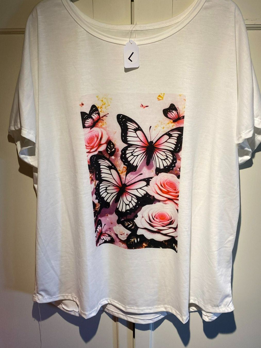 T-shirt: KURZARM SHIRT SCHMETTERLINGE,DAMEN – Nuovo e nell'imballaggio originale da Meienried venduto da ManuelaBoutique 2