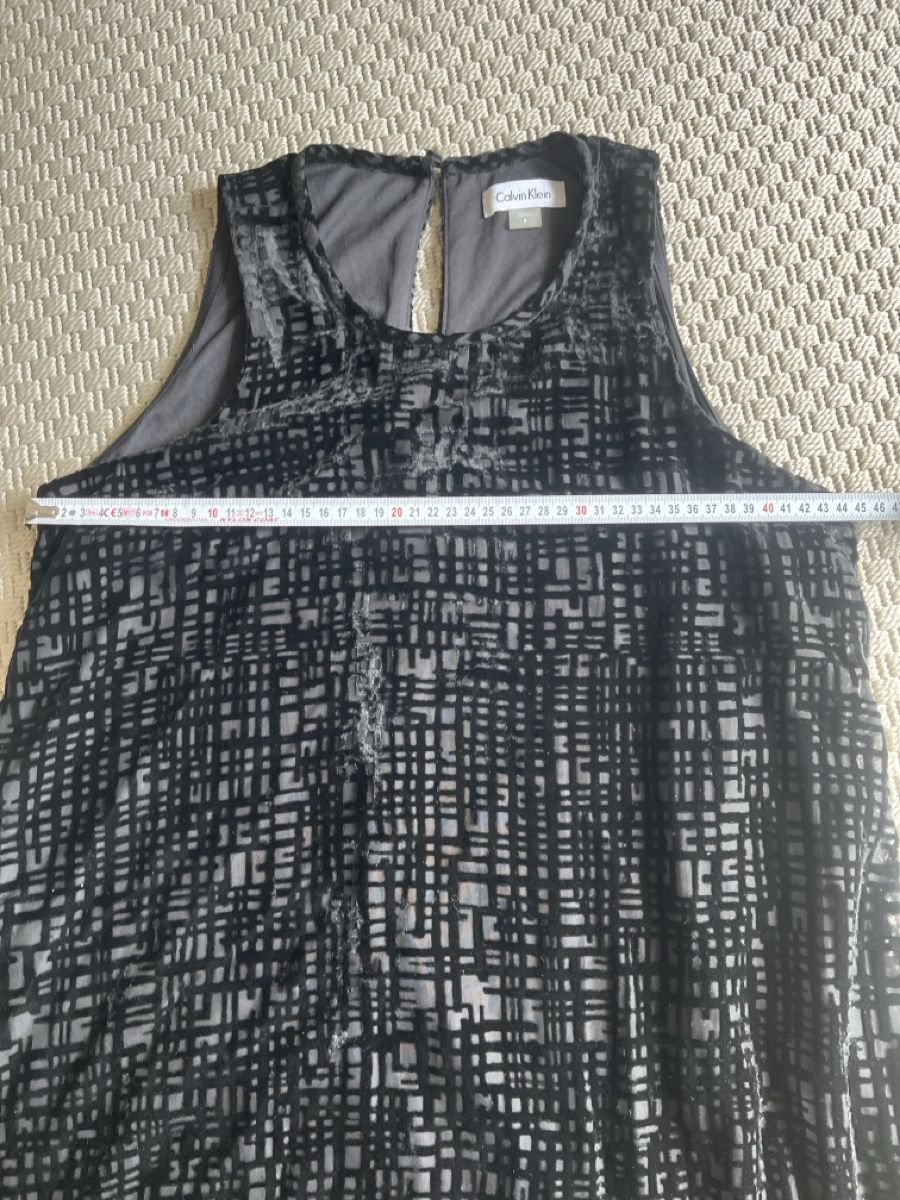 Calvin Klein Vestiti: Kleid, Samtoptik, Calvin Klein, neu, S – Usato da Solothurn venduto da Bobesch08 6