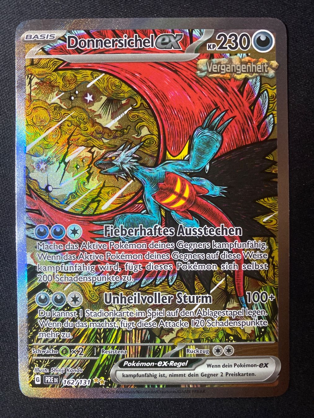 Pokémon Carte collezionabili: Donnersichel ex 162 Roaring Moon - Prismatic Evolutions - DE – Nuovo (secondo la descrizione) da Hausen AG venduto da Shrade