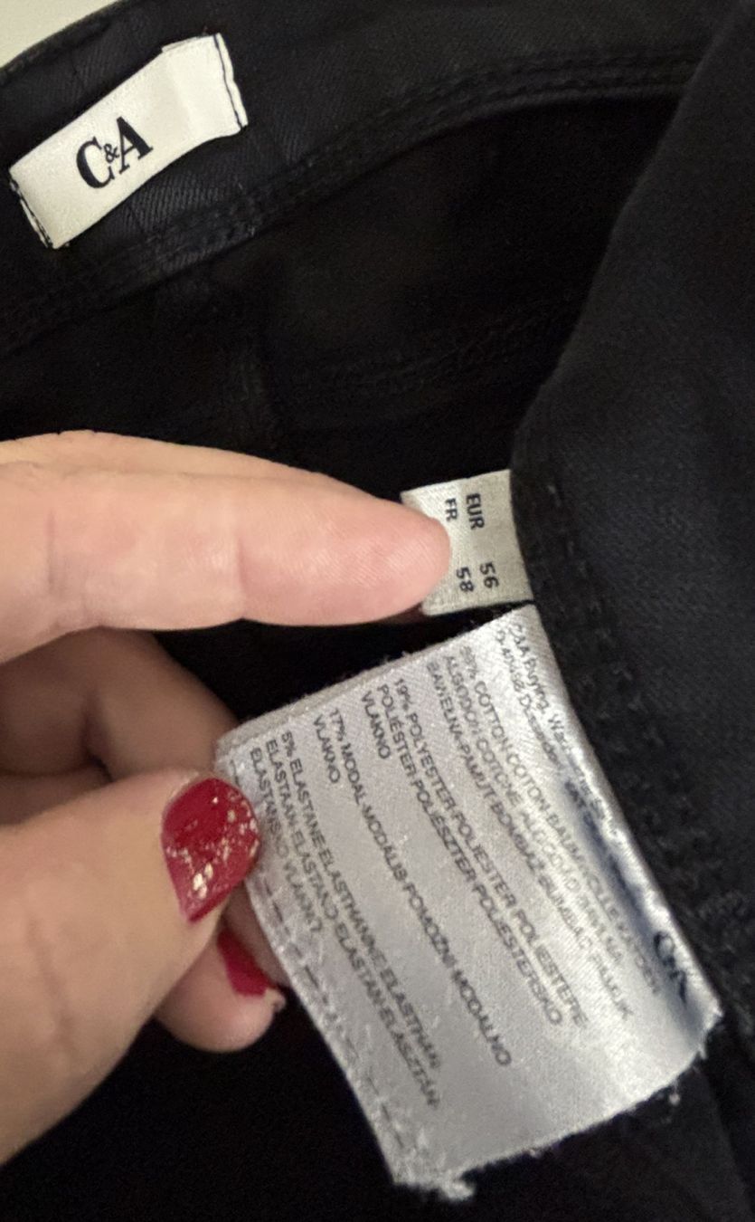 Hosen: C&A schwarze Jeans Hose lang – Gebraucht aus Buchs AG von SellAndBuyX 1