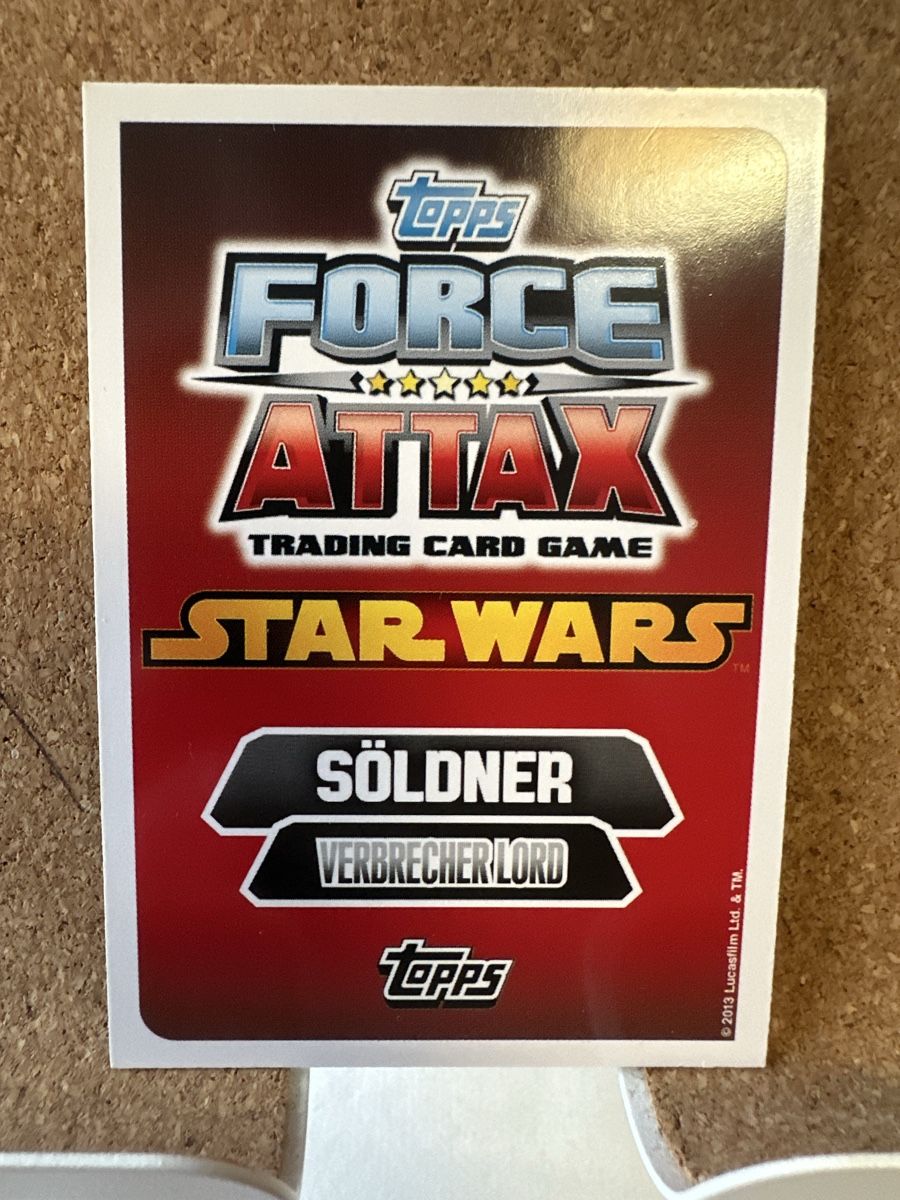 Cartoline: Force Attax - Star Wars - Jabba der Hutte – Usato da Goldach venduto da Lenny0220 2