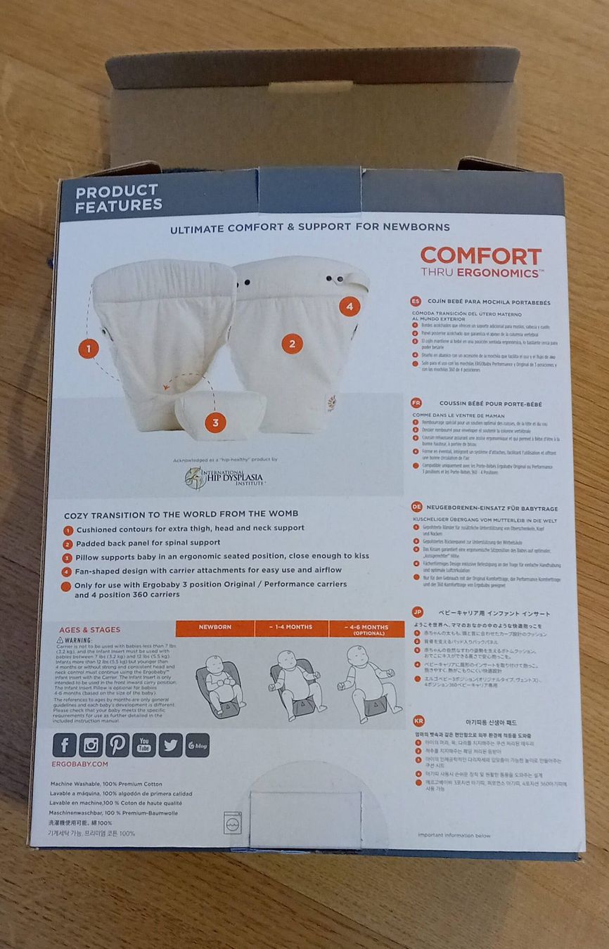 Ergo Baby Marsupi portabebè: Easy Snug Insert für Ergobaby 360 – Usato da Zürich venduto da ssjss 2