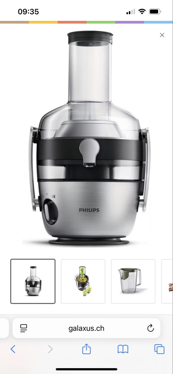 Philips Küchengeräte: Entsafter Philips HR1921 – Neu (gemäss Beschreibung) aus Luzern von Mangolina