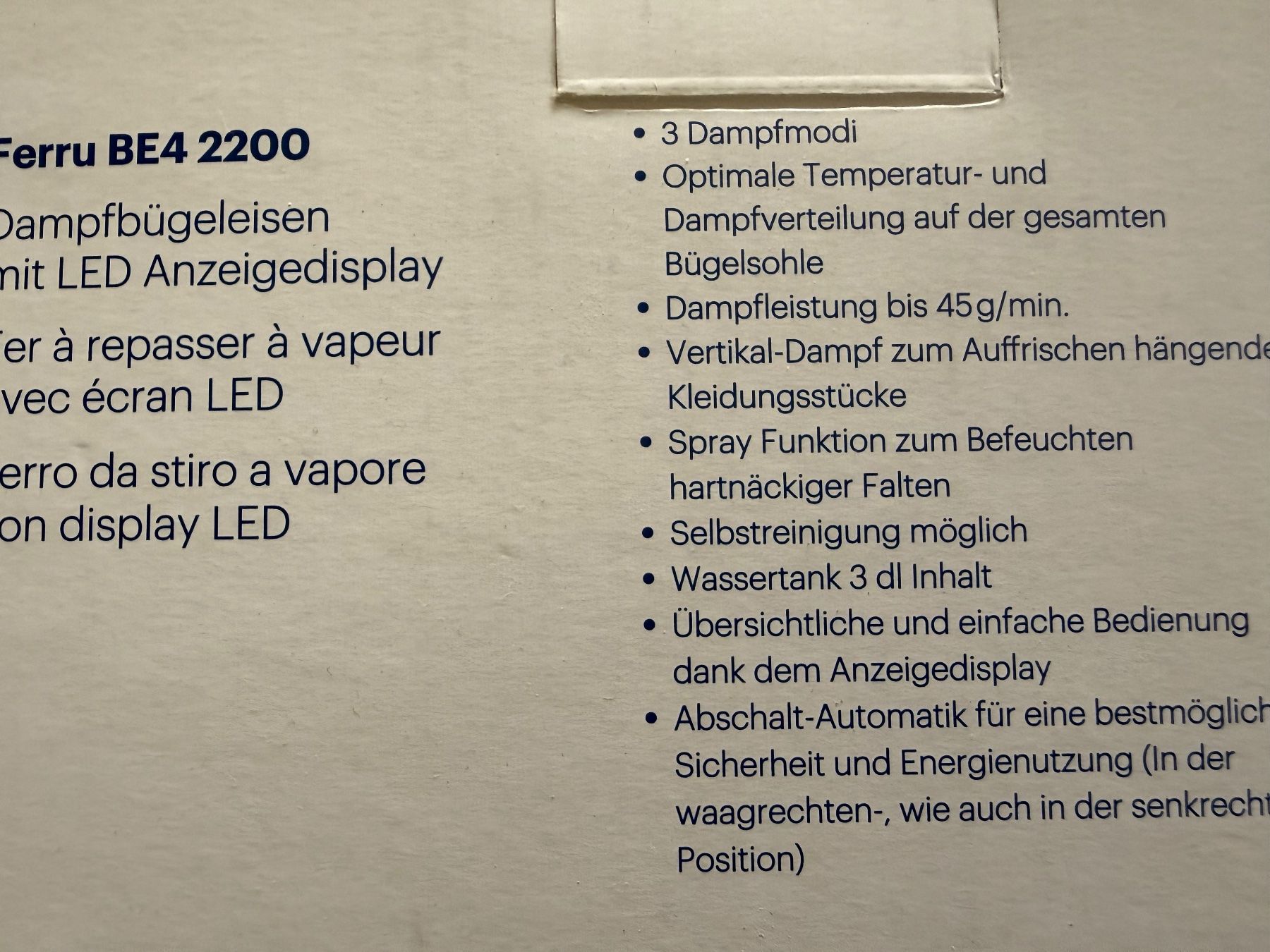Ferri da stiro: Satrap: Dampfbügeleisen – Nuovo e nell'imballaggio originale da Teufenthal AG venduto da MeineSchatztruhe 3