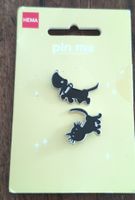 Hema enamel pins dog and cat set new