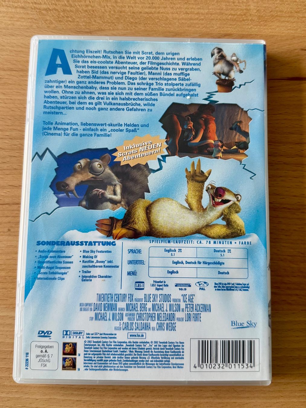 Tutti i DVDs: DVD - Ice Age 1 – Usato da Gersau venduto da walin_6442 2