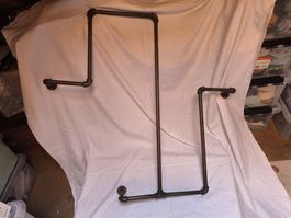 Vintage Industrial Kleiderständer aus Rohren - Top Zustand!