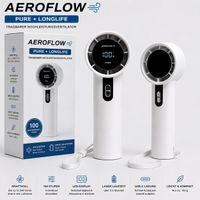 AeroFlow Pure Longlife WEISS USB MINI VENTILATOR FAN AKKU