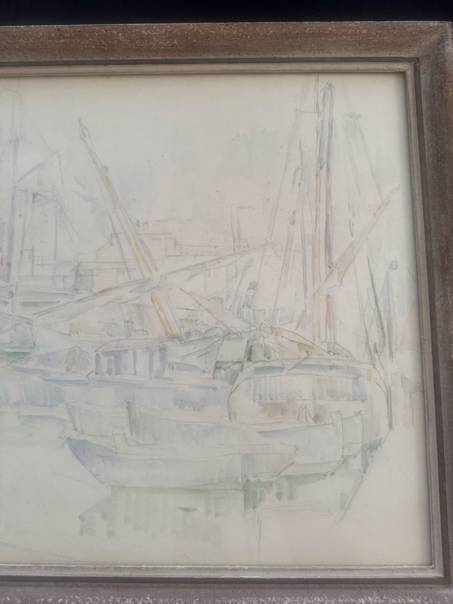 Dipinti: Emilio Müller,Original Aquarell/Mischtechnik – Usato da Buchs AG venduto da ChrizZa 1