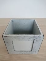 Übertopf Blumentopf Shabby Chic ca. 14cm hoch x 14cm breit