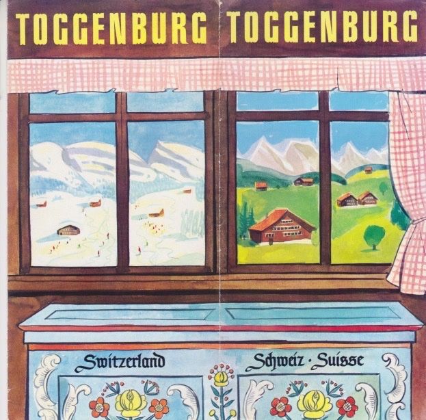 Documenti: Sauberer 4-teiliger, doppelseitiger Prospekt TOGGENBURG1965 – Usato da Schlieren venduto da Rapaelli