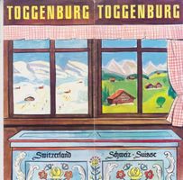 Sauberer 4-teiliger, doppelseitiger Prospekt TOGGENBURG1965