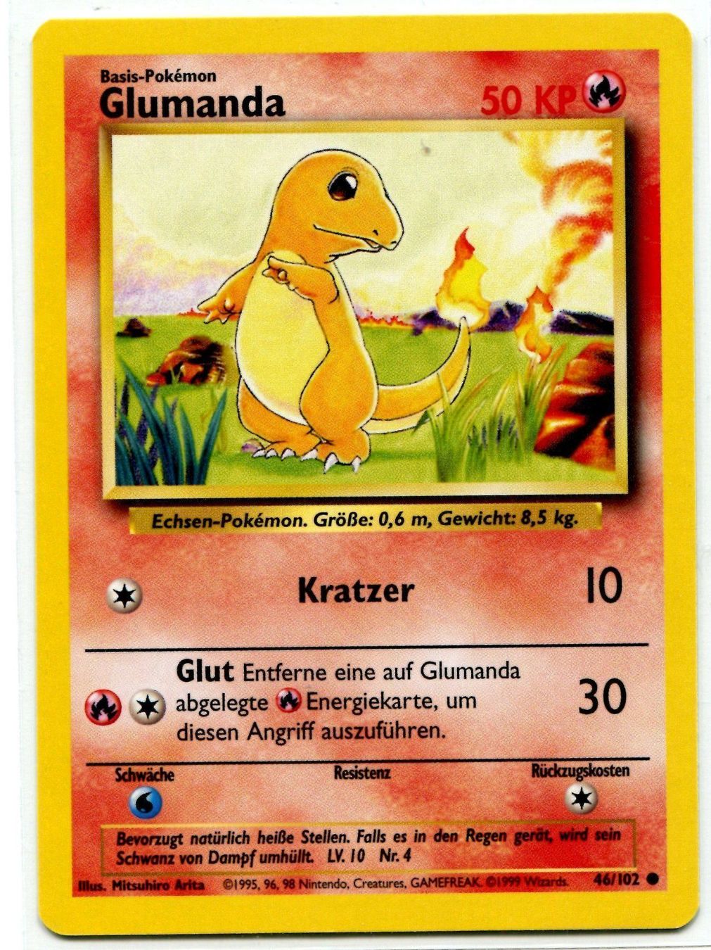 Pokémon Carte collezionabili: Glumanda Basis Set 46/102 Deutsch – Nuovo (secondo la descrizione) da Dornach venduto da Deco89