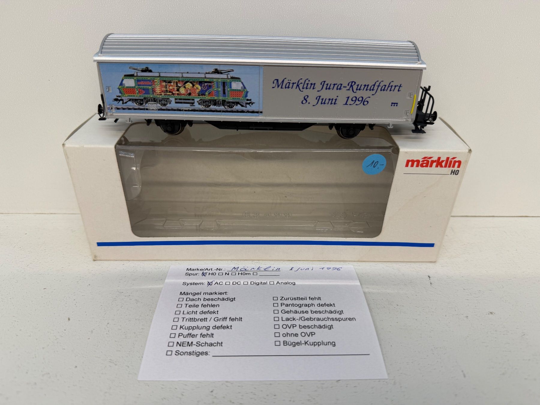 Märklin Modelleisenbahnen: Märklin  8. Juni 1996 Güterwagen Jura-Rundfahrt – Gebraucht aus Büsserach von ModellbahnDepot 8