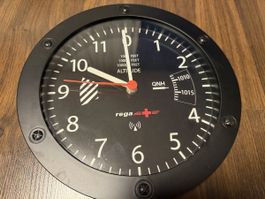 REGA Wall Clock Aviation Altimeter Style - Nice Gift!